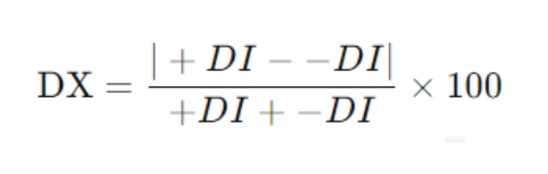 計算方向性指數（DX）的方程式